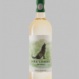 Botella Vino blanco verdejo Viña LOBERA (ECOLOGICO) 75cl