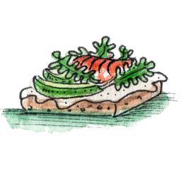 Tosta de mortadela de trufa