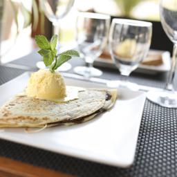 CREPE DE NUTELLA con helado de vainilla