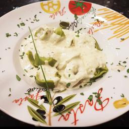 ESPINACAS Y QUESO A LA CARBONARA