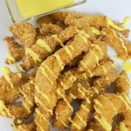 Tiras crujientes de pechuga de pollo