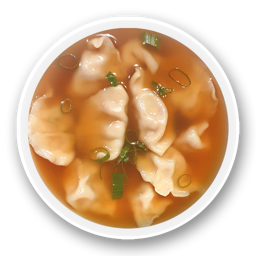 181. Sopa de empanadillas de cerdo artesanales (10u)