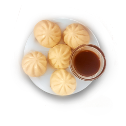 182. Pequeños bollos rellenos de carne al vapor (5u)