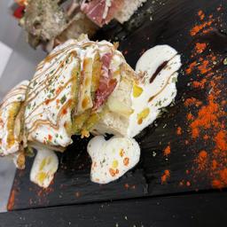 Milhojas de Calabacín rellenas de Jamón y Queso 