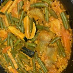 Paella de verduras