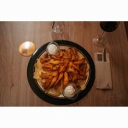 Fingers de pollo con patatas 