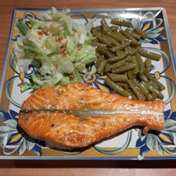 Salmón fresco a la plancha