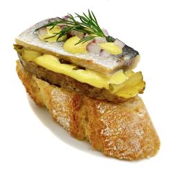 Arenque "Sinapssill" a la mostaza dulce