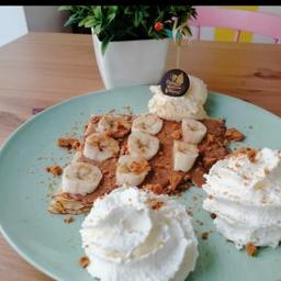 Crepe dulce de leche y plátano