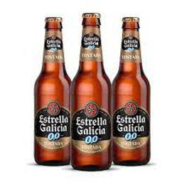 Estrella Galicia Sin alcohol tostada 0.33cl botella 