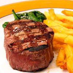 Solomillo de ternera a la pimienta verde 