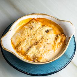 Canelones caseros de pollo y boletus