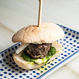 Mini-hamburguesa de figatell  