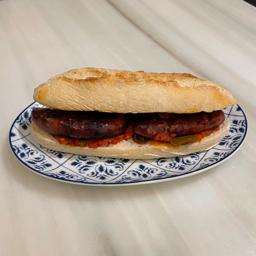 Titaina del Cabanyal con Salchichas blancas