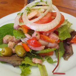 Salpicón de mariscos con langostinos 