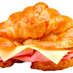 Croissant de jamón y queso.