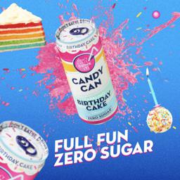 CANDY CAN BIRTHDAY CAKE
