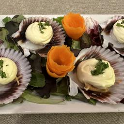 ZAMBURIÑAS CON MAYONESA DE AZAFRÁN 