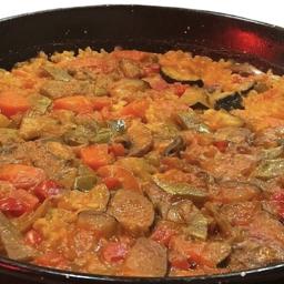 Paella de verduras