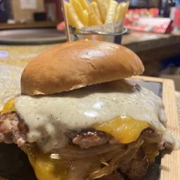 Hamburguesa smash trufada