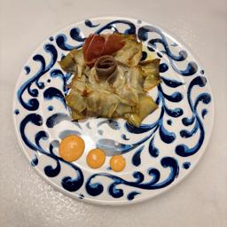 Alcachofa con romescu