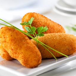 Croquetas de la casa con mayonesa de cachuchas maduros