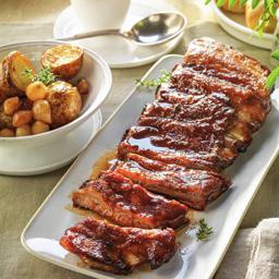 Costillas de cerdo caramelizadas con matajibaro