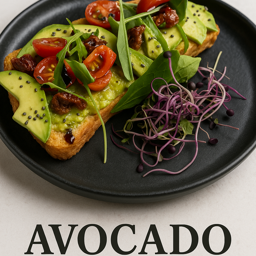 Tostada de aguacate