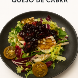 Ensalada de queso de cabra