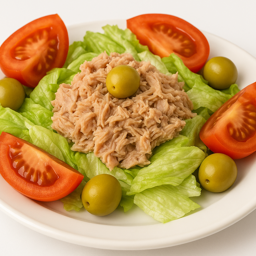 Ensalada verde con atún
