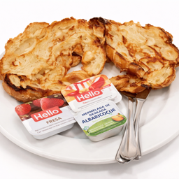 Croissant plancha mantequilla y mermelada