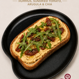 Tostada de hummus  