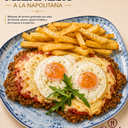 Milanesa Suprema con Mozzarella y Huevo  