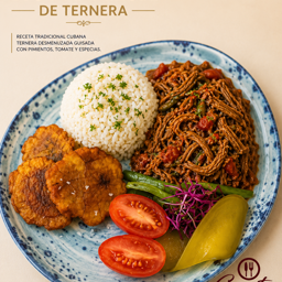 Ropa Vieja Tradicional Cubana con Arroz