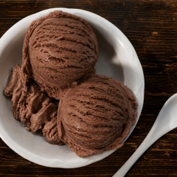 Helado de chocolate