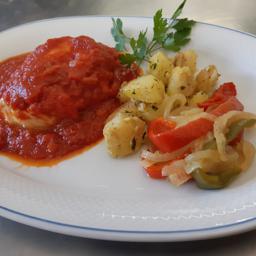 Lomo de Bacalao "El Barquero" semienterrado en Tomate Frito Casero